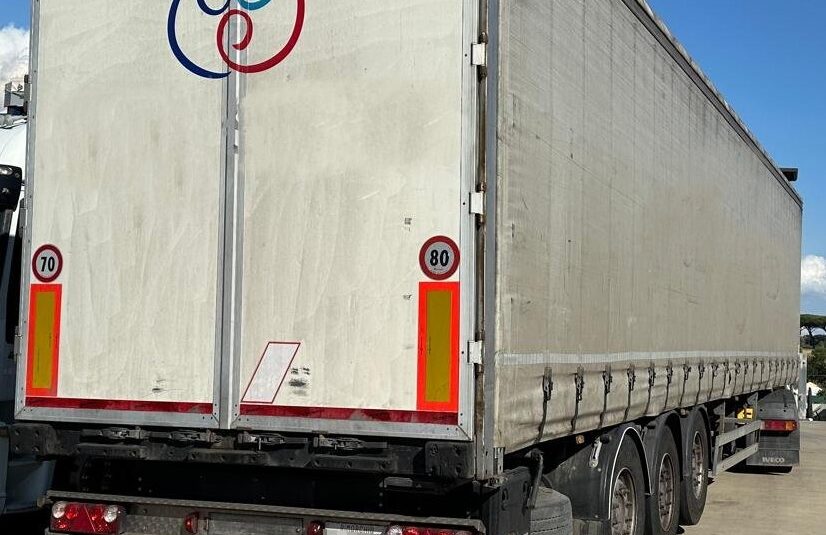 Semirimorchio Merker Centinato 3 Assi | Sollevatore Sterzante