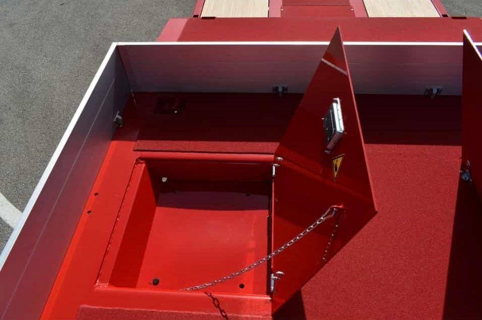 SemirimorchioBertoja carrelloneribassatopianalatoconrampe idrauliche