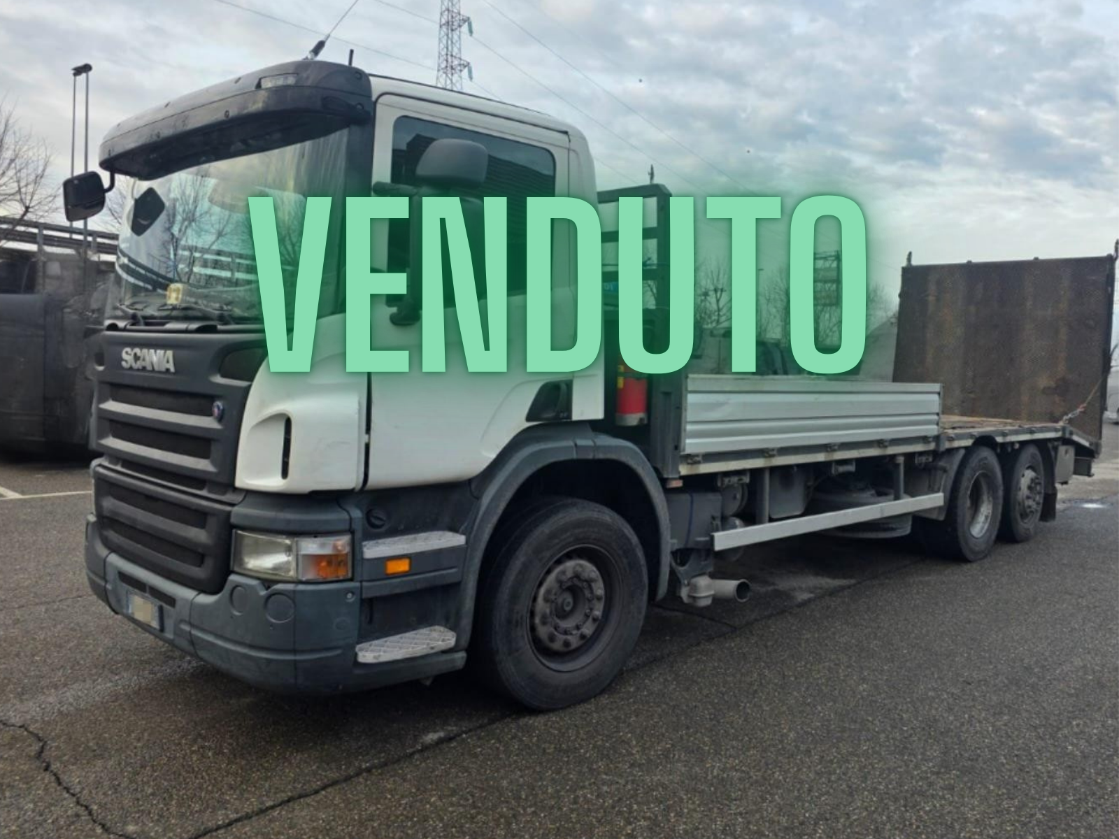 scania con pianale carrellone