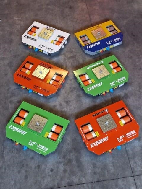 Sistema Explorer vari colori Mouvers per movimentazione carichi pesanti in spazi ristretti