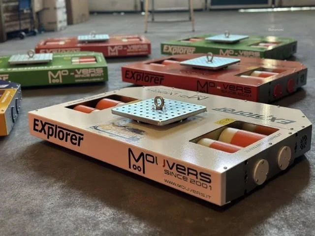 Sistema Explorer vari colori Mouvers per movimentazione carichi pesanti in spazi ristretti