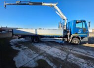 Eurocargo 100E18 blu con gru Bonfiglioli e cassone fisso