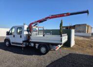 Fiat Ducato 7 posti con cassone e gru Fassi F26 usato 2018