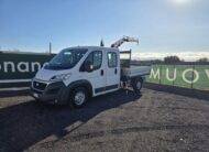 Fiat Ducato 7 posti con cassone e gru Fassi F26 usato 2018