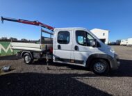 Fiat Ducato 7 posti con cassone e gru Fassi F26 usato 2018