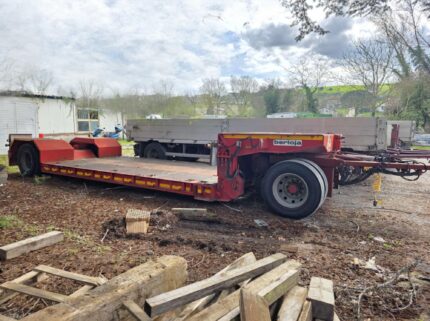 Bertoja ribassato collo staccabile rimorchio allungabile Condor 2 assi