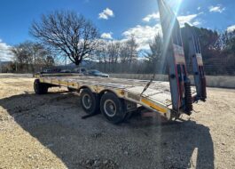 Rimorchio CTC rampe mezzo dopera 3 assi usato portata 264 quintali