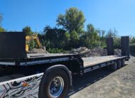 Semirimorchio carrellone ribassato usato Cometto 3 assi con rampe posteriori, colore nero