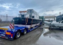 Faymonville semirimorchio culla telescopico doppio sfilo trasporto eccezionale