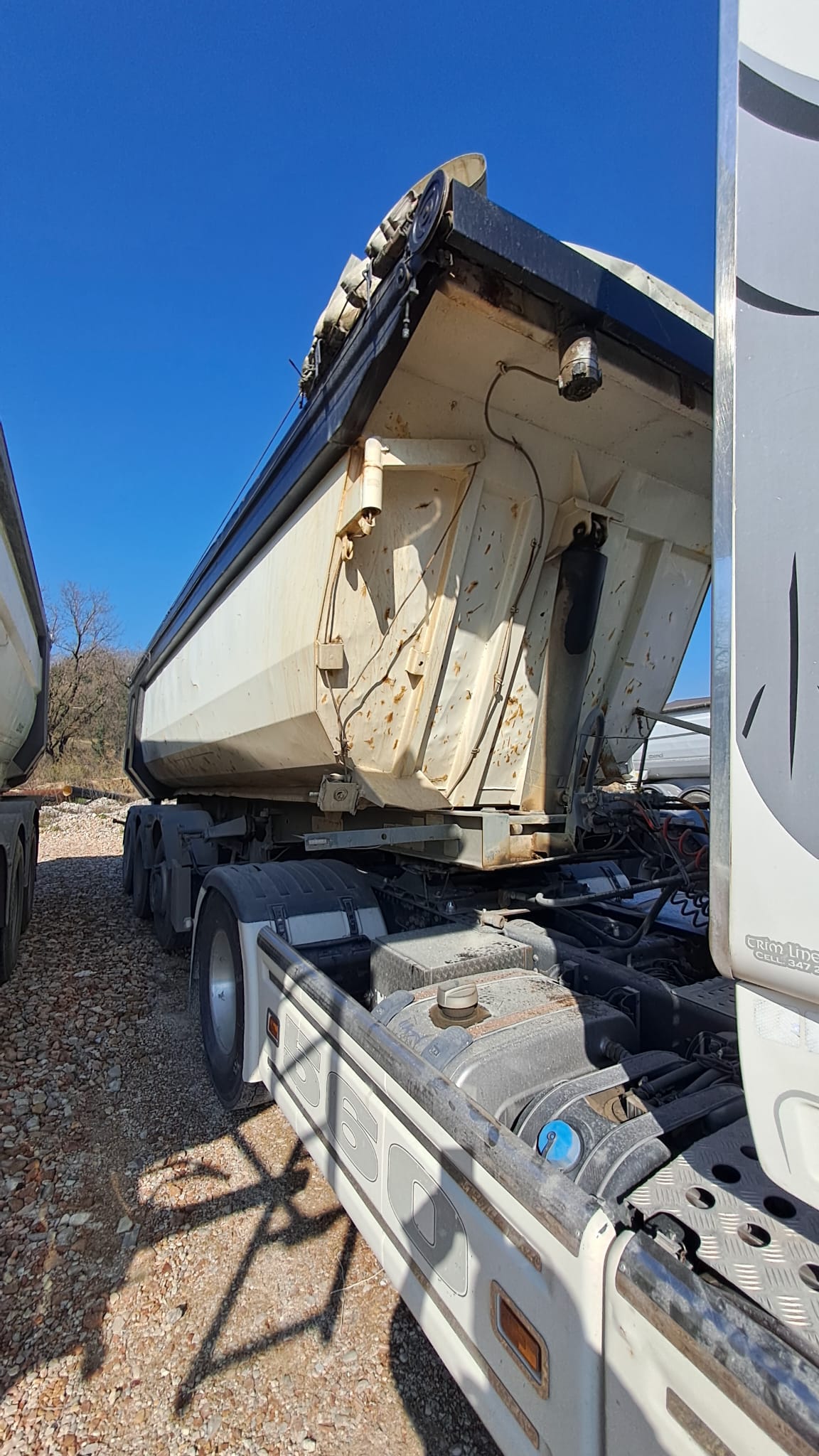 Zorzi semirimorchio vasca ribaltabile in ferro 10 gomme usato