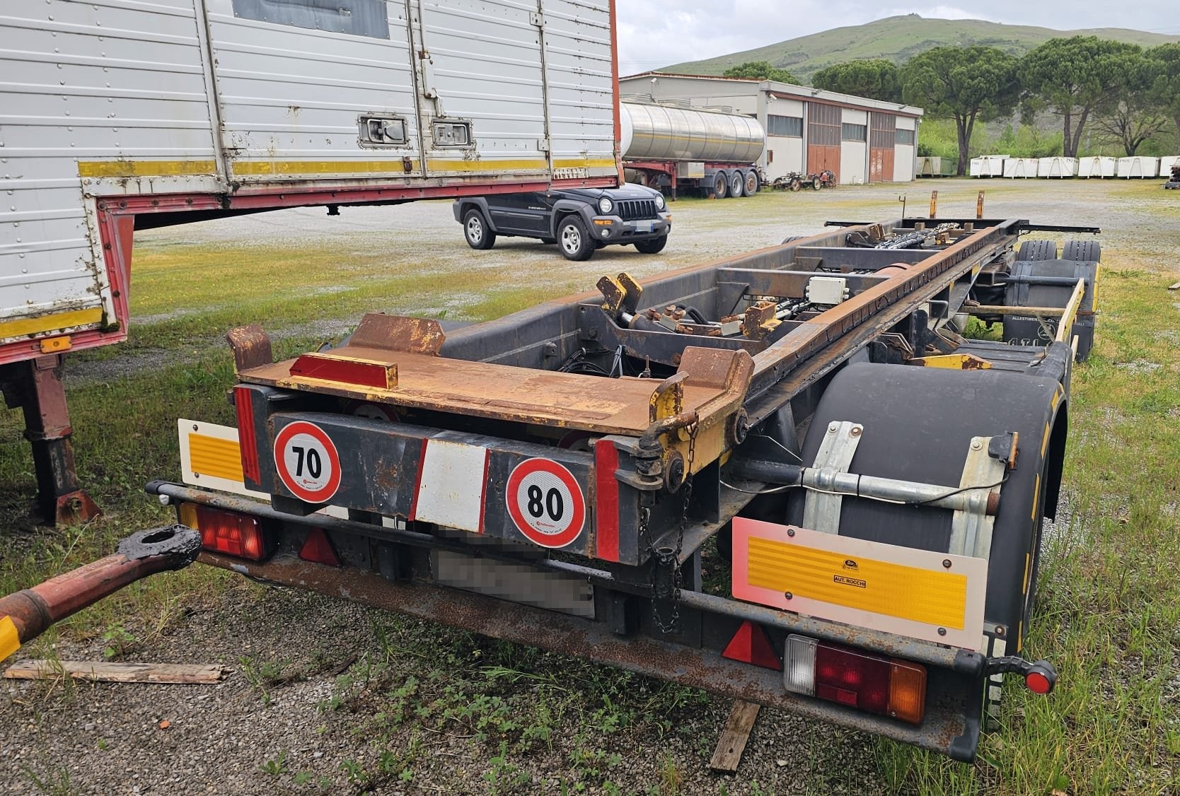 Rimorchio scarrabile casse mobili Atlas ARF 48 M2 2 assi