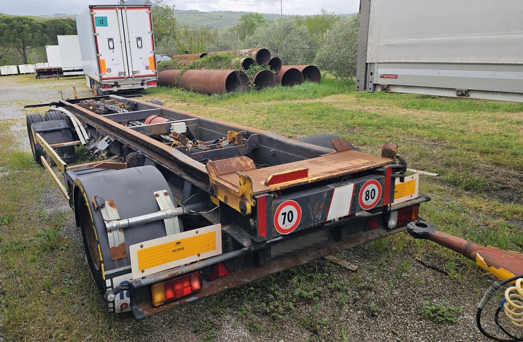 Rimorchio scarrabile casse mobili Atlas ARF 48 M2 2 assi