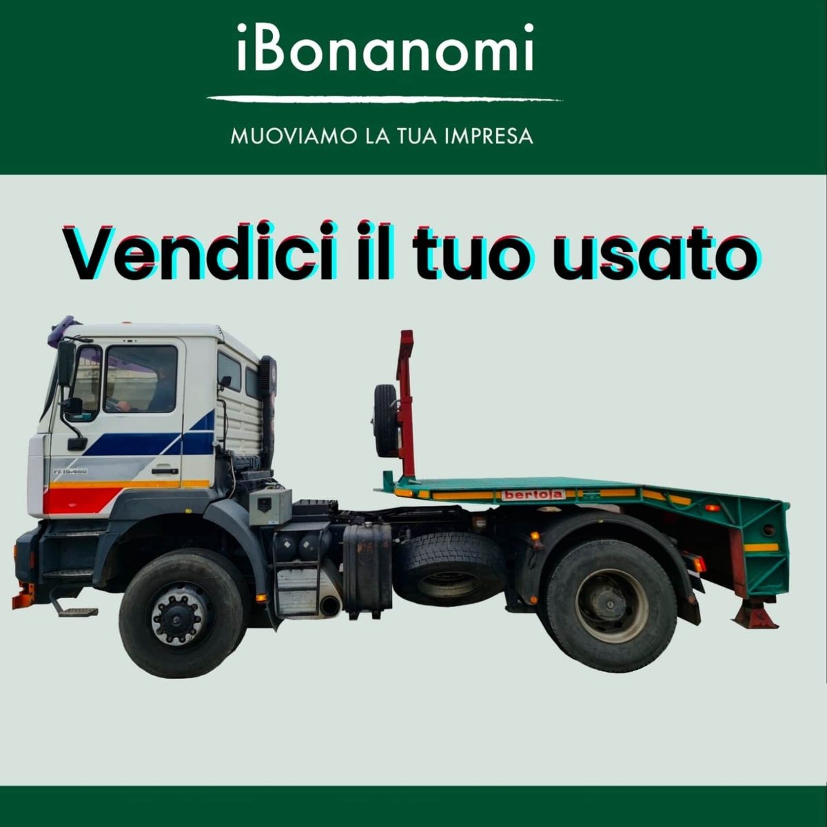 Trattore stradale con semirimorchio Bertoja usato